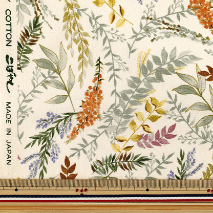 [Quantity from 5] Fabric 『Oxford Botanical Ivory ACS1129-A" COTTON KOBAYASHI