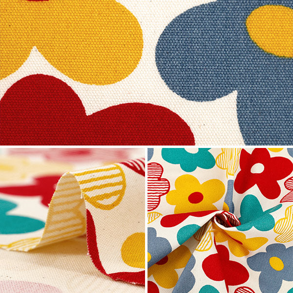 [Quantity from 5] Fabric ``Uhaya this cloth Oxford Mystay HANA Multi ACS1132-A" COTTON KOBAYASHI