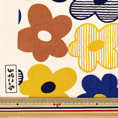 [Quantity from 5] Fabric ``Uhaya this cloth Oxford Mystay HANA Blue ACS1132-B" COTTON KOBAYASHI