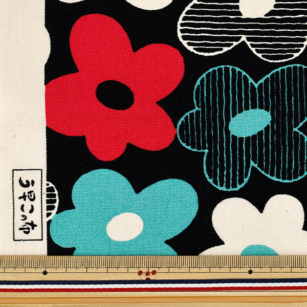 [Quantity from 5] Fabric ``Uhaya this cloth Oxford Mystay HANA Neon ACS1132-D" COTTON KOBAYASHI