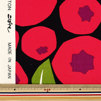 [Quantité à partir de 5] Tissu `` Uhaya ce tissu Oxford Myrtille noir x rose ACS1143-D" COTTON KOBAYASHI