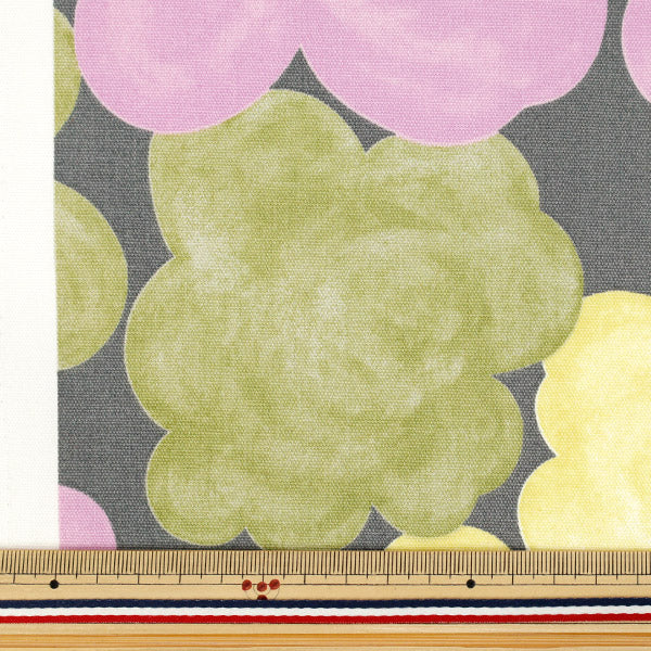 [Quantity from 5] Fabric ``Uhaya this cloth Oxford Cotton Gray x Purple ACS1144-C" COTTON KOBAYASHI