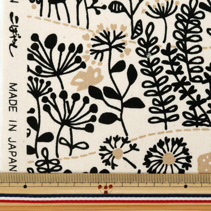 【数量5から】 生地 『オックス ノルディックフラワー キナリ ACS1162-A』 COTTON KOBAYASHI コットンこばやし 小林繊維