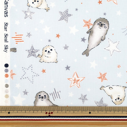 【数量5起】 織物 『板材織物 多彩帆布海豹萨克斯COCA-SSS-SA" KOKKA