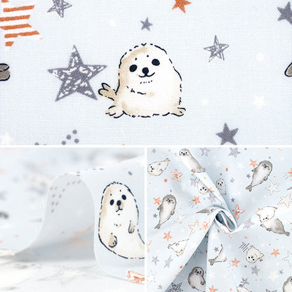 【数量5起】 織物 『板材織物 多彩帆布海豹萨克斯COCA-SSS-SA" KOKKA