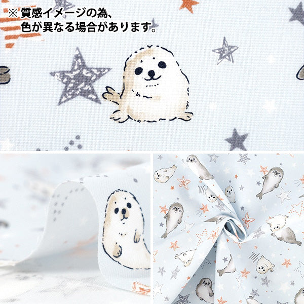 [Quantità da 5] Tessuto 『fogli Sigillo in tela colorata blu COCA-SSS-BL" KOKKA