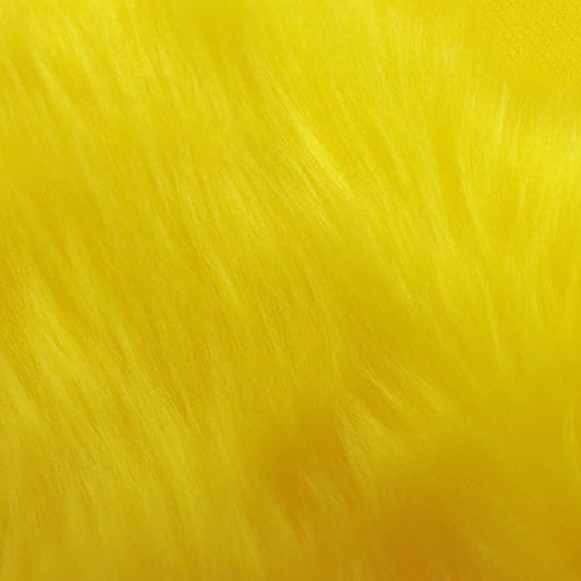 [From quantity 5] Fabric "Bright Fake Far 430 (Yellow)"