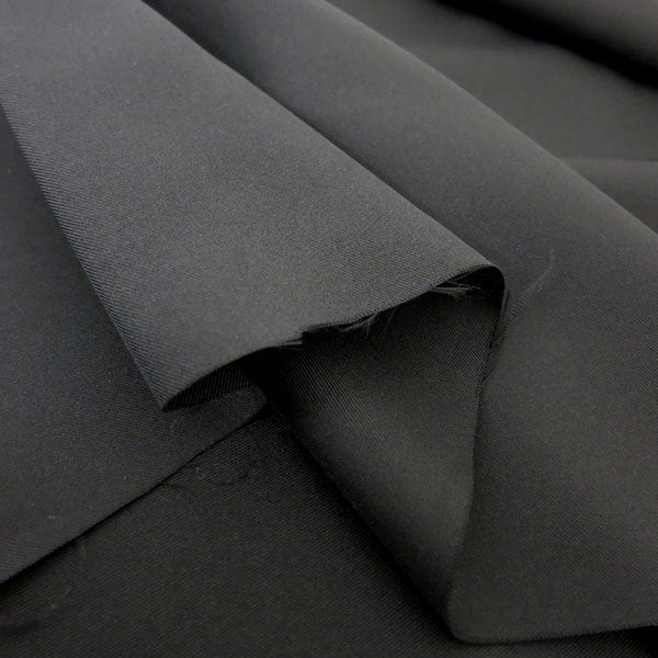 [From quantity 5] Fabric "Polyester twill black Fabric Cloth dress Fabric jacket"