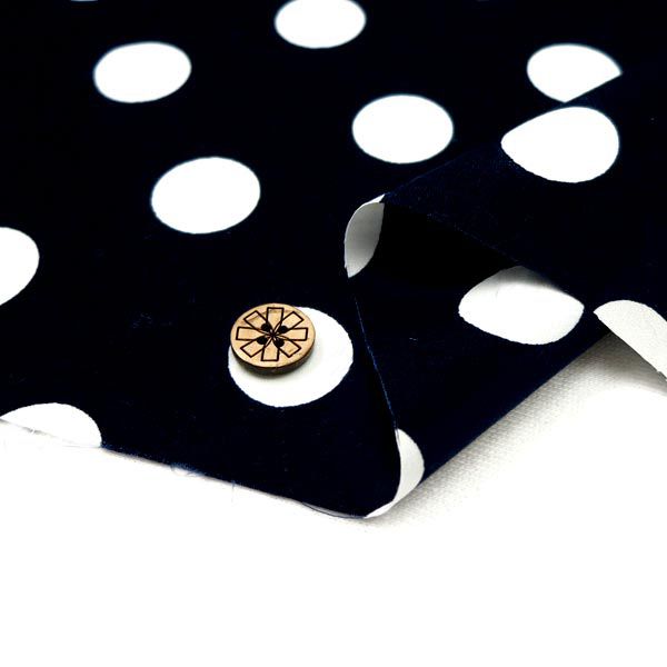 [De la cantidad 5] Fabric "Polka Dot Print 88190-3-13 (Área negra x blanco)"