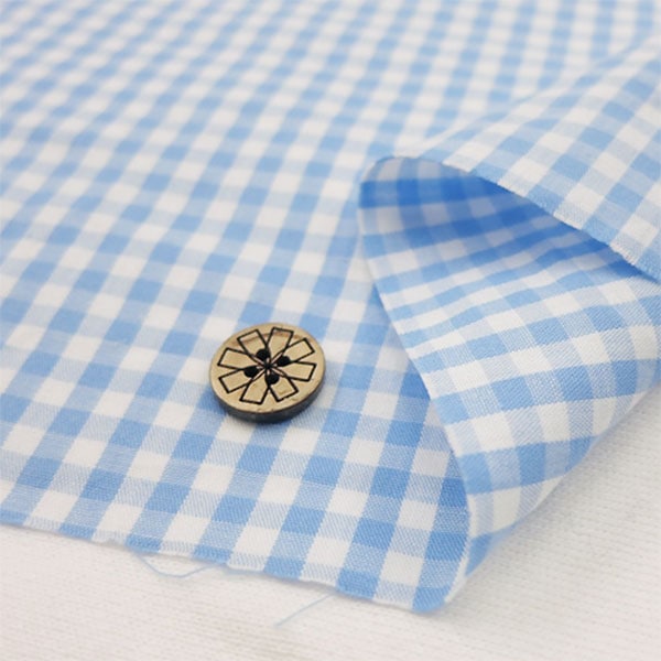 [From quantity 5] Fabric "Dyeing Gingham Co-Gim-SK"