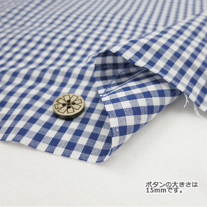 [Dalla quantità 5] tessuto "gingham co-gim-dbl"