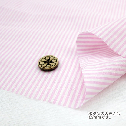 [From quantity 5] Fabric "Dyeing stripe co-STS-PI (light pink)"