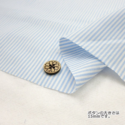 [From quantity 5] Fabric "Dyeing stripe co-STS-SK (light blue)"