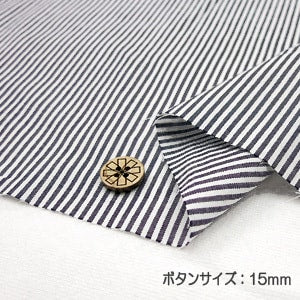 [From quantity 5] Fabric "Dyeing Stripe Koguro Co-STS-BK"