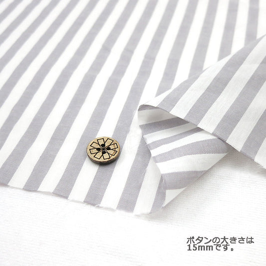 [From quantity 5] Fabric "Dyeing stripe co-STL-GY (gray)"