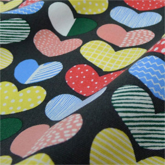 [From quantity 5] Fabric "Kippis (Kippis) OxfordHeart KPO-17C]