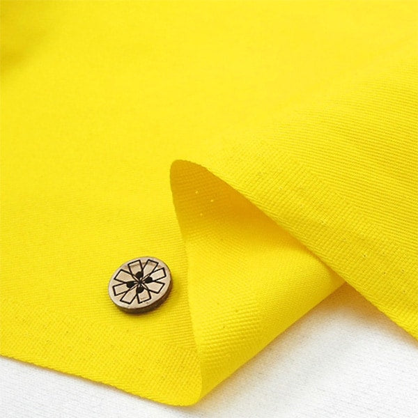 [From quantity 5] Fabric "20 twill lemon yellow B17000Z-234"