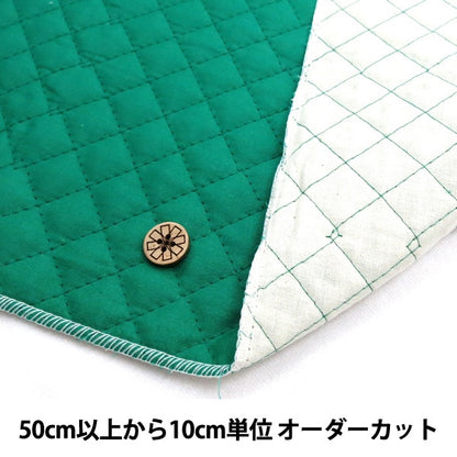 [From quantity 5] Fabric 『SheetingQuilting K6298-69 Green "