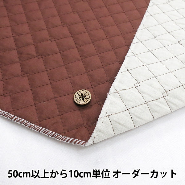 [Aus Menge 5] Stoff "Blatt Quilt K6298-73 Brown"