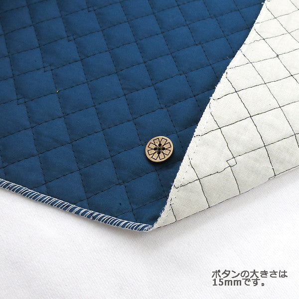 [Aus Menge 5] Fabric "Blatt Quilt Navy Qysctc-56NV"