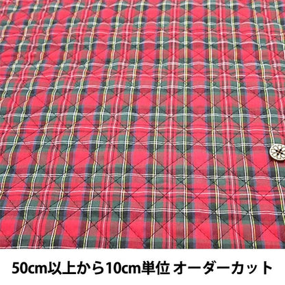 [Aus Quantität 5] Stoff "Tartan Check Quilt Red X Green 154"