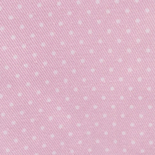 [Dalla quantità 5] Tessuto 『PoisTwill Stampa (piccolo) Pink X White "