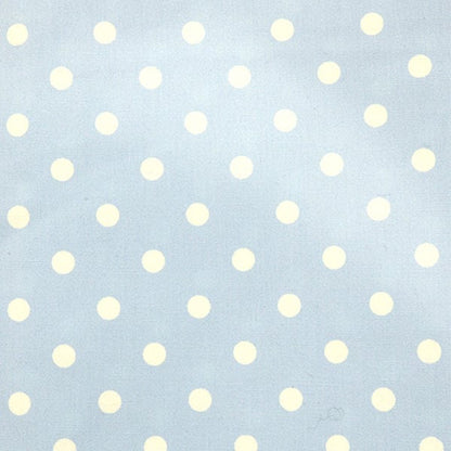 [From quantity 5] Fabric 『Polka dotsBroadprint (7-33) Light blue area x white "