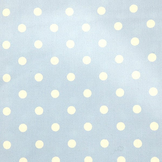 [De la cantidad 5] Fabric "Polka Broad Impres. (7-33) Ciego claro x blanco"