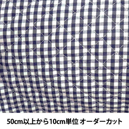 [Aus Menge 5] Stoff "Färben von Gingham Quilting Medium Black"