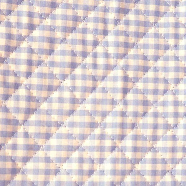 [Aus Menge 5] Stoff "Färben Sie Gingham Quilting Medium Hellblau"