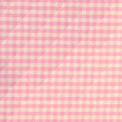 [Aus Menge 5] Stoff "Färben Sie Gingham Quilting Pink"