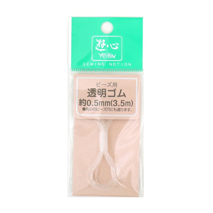 Elastic cord "TransparentElastic cordCode 0.5mm width x 3.5m 2-140] YUSHIN play heart