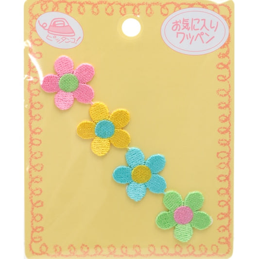 Patch "favoritePatch continuousPatch Colorful flower MOW228] KIYOHARA