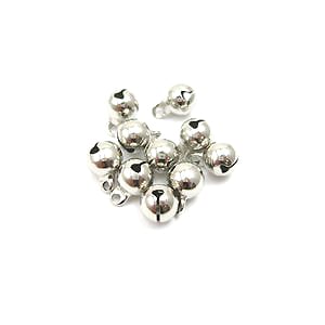 Soporte de artesanía "Horaizuzu 8 mm plateado 15 piezas SH-008N-15"