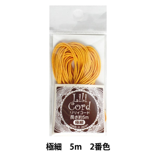 Braided cord "Lily code 5m 2nd color (yellow)" Kanagawa