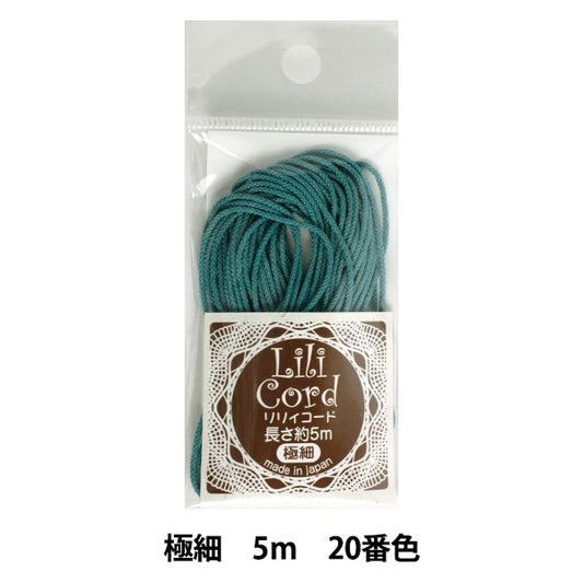 Braided cord "Lily Code Extra Code 5m No. 20 Color (Shiroryudo)" Kanagawa