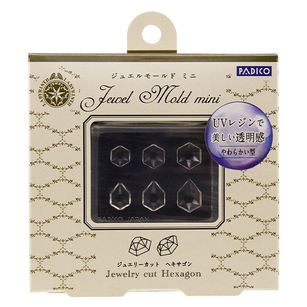 Resin Mold "Jewel Mold Mini Jewelry Cut Hexagon 401010" PADICO Pajico