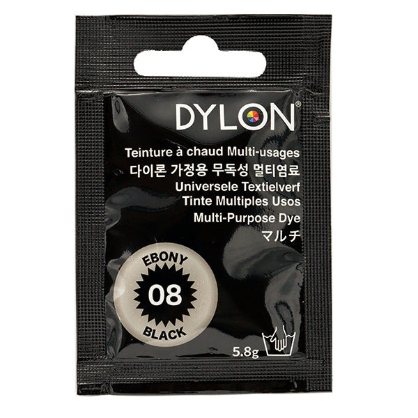 Dye "Multiburistar 8 Ebony BLACK Ebony Black" DYLON Dylon