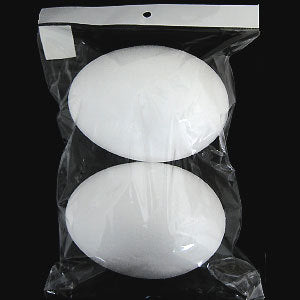 Styrofoam material "Model ball egg type 100 x 150mm 6b 2 pieces"