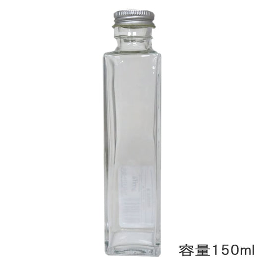 허바리움병 "유리 병 각도 150ml 캡 실버 314105"Amifa Amifer