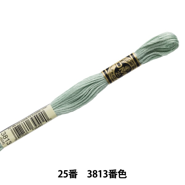 Embroidery thread "DMC No. 25 embroidery thread 3813" DMC DMSea