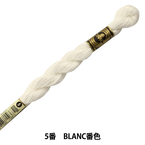 Embroidery thread "DMC No. 5 Embroidery Thread BLANC Banchi" DMC Dewem Sea