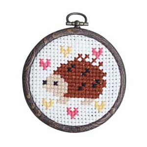 Kit de broderie "Manmaru Frame 2 Hedgehog No.7770" LeCien Lucian Cosmo Cosmo