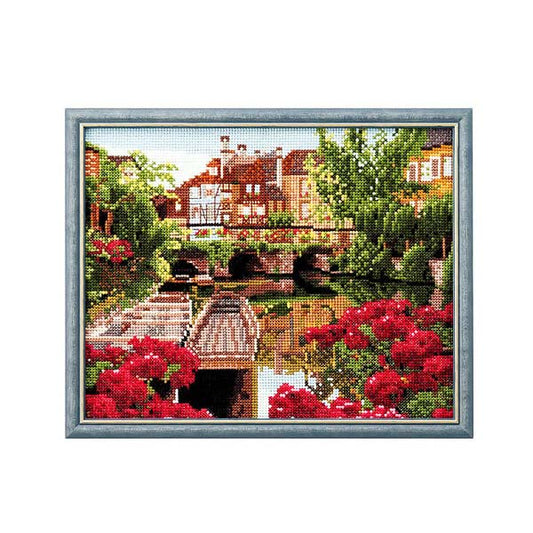 Embroidery kit "French landscape Rosch Rouch No.714" Lecien Lecien COSMO Cosmo