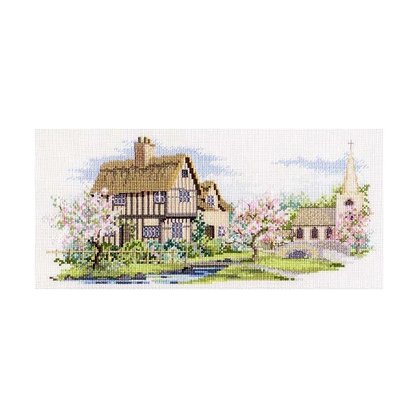 Stickkit "Cross Stitch Stickkit Darwent Water Blossom Lane (Off -White) 7294" Olympus