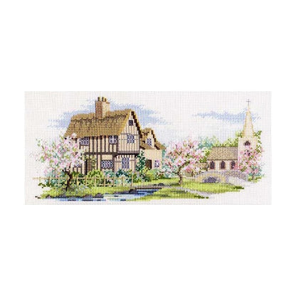 Stickkit "Cross Stitch Stickkit Darwent Water Blossom Lane (Off -White) 7294" Olympus