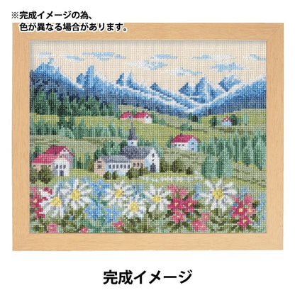 刺繡套件“十字縫刺繡套件Ono Megumi's Flower Garden Alps Alps 7309” Olympus