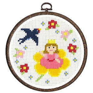 刺绣套件“刺绣套件kantan cross stitch monogari系列2nd oya yubihime 7363” Olympus orimpass