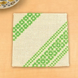 刺繡套件“ Kogin Kit Coaster（米色）43” Olympus