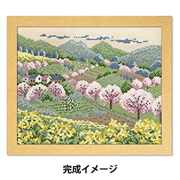 刺繡套件“交叉針跡刺繡套件Ono Megumi Spring 7491” Olympus